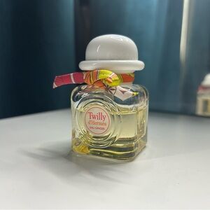 Hermes Twilly d'Hermes Eau Ginger Perfume with Colorful Ribbon.